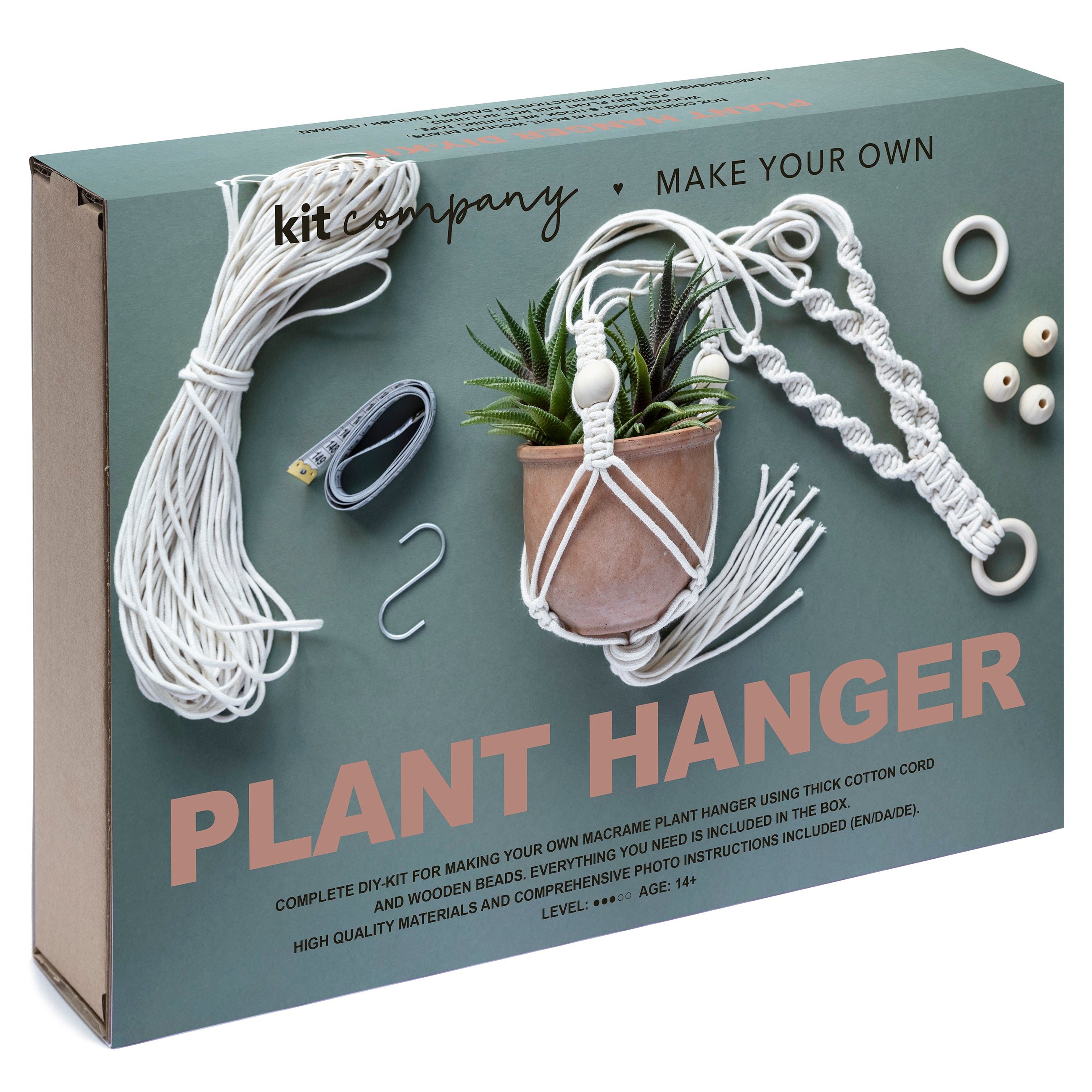 Macrame Planteophæng Kit - knyt din egen plantehænger