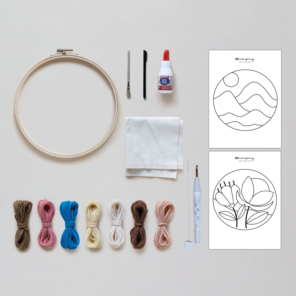 Punch Needle Kit - broderi med 3D-effekt