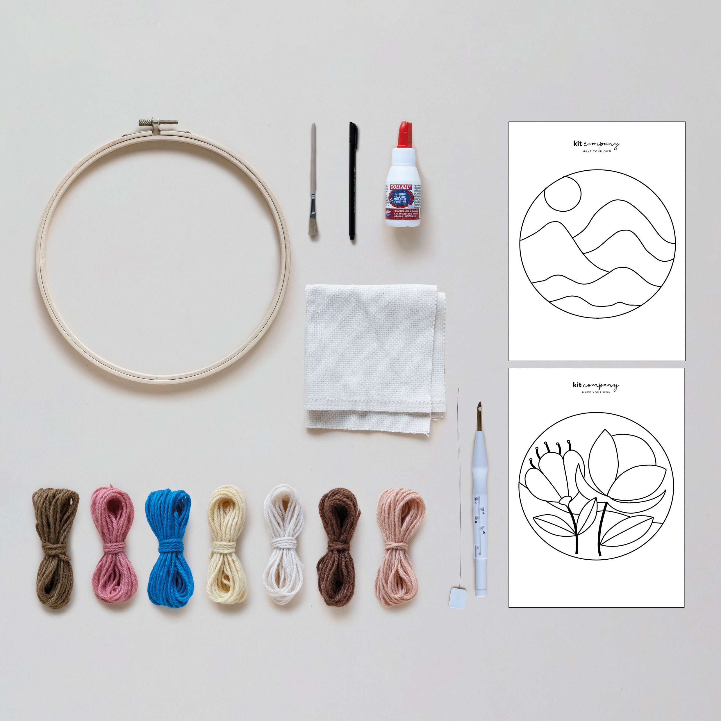 Punch Needle Kit - broderi med 3D-effekt